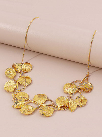 Leaves Shape Solid Color Necklaces Accessories