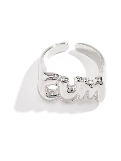 Normcore Adjustable Geometric Hollow Rings Accessories