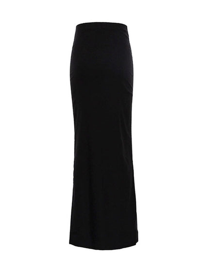 A-Line Bodycon Solid Color Skirts Bottoms