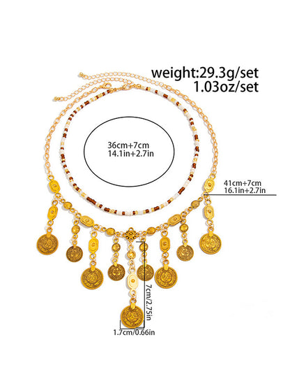 Irregularity Chains Geometric Shiny Necklaces Accessories