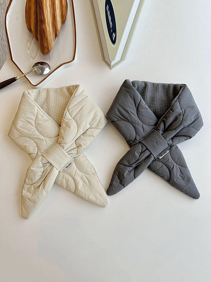 Padded Keep Warm Solid Color Scarf