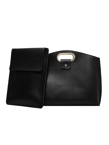 Two-Piece Set Hollow Solid Color Bags Accessories Handbags