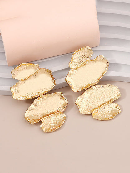 Irregularity Chains Shiny Earrings Accessories