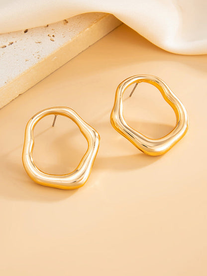 Irregularity Shiny Earrings Accessories