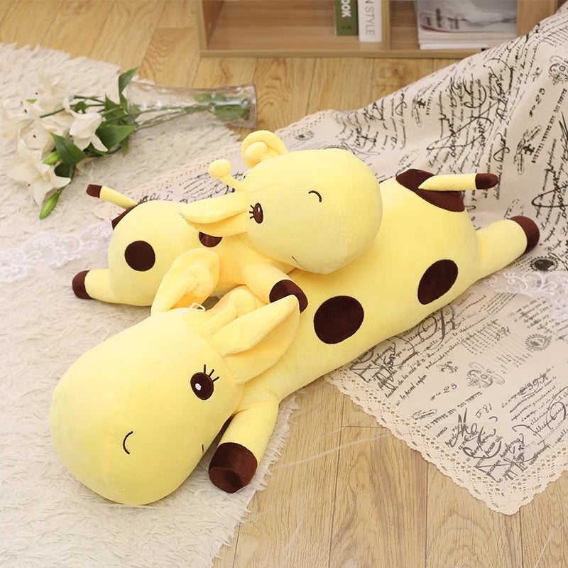 1pc Big Kawaii Giraffe Plush Toys Soft Stuffed Cartoon Animal Deer Dolls Sofa Decoration Baby Kids Birthday Christmas Gifts