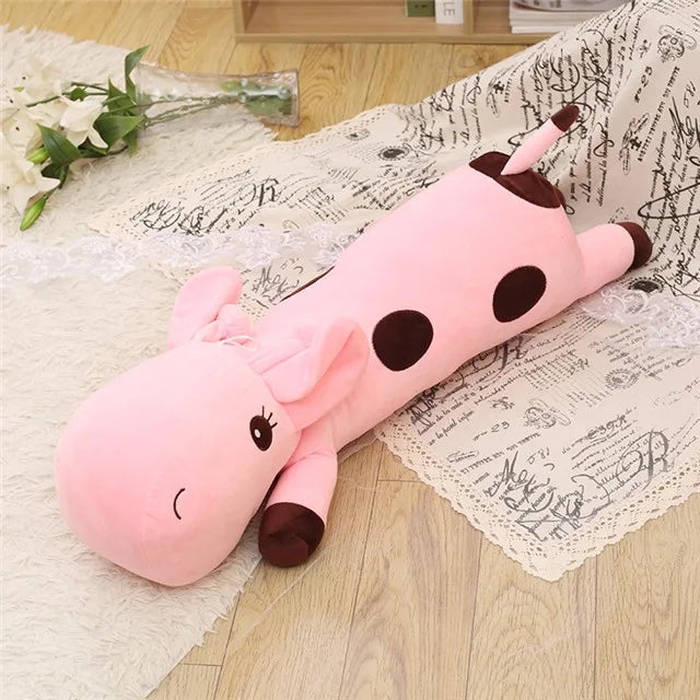 1pc Big Kawaii Giraffe Plush Toys Soft Stuffed Cartoon Animal Deer Dolls Sofa Decoration Baby Kids Birthday Christmas Gifts