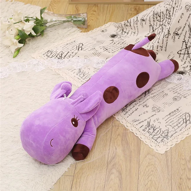 1pc Big Kawaii Giraffe Plush Toys Soft Stuffed Cartoon Animal Deer Dolls Sofa Decoration Baby Kids Birthday Christmas Gifts