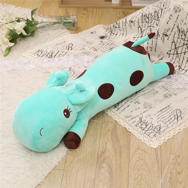 1pc Big Kawaii Giraffe Plush Toys Soft Stuffed Cartoon Animal Deer Dolls Sofa Decoration Baby Kids Birthday Christmas Gifts