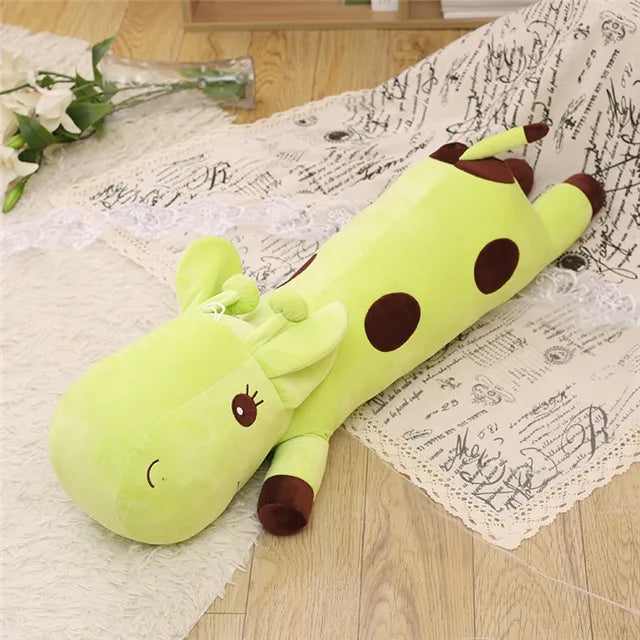 1pc Big Kawaii Giraffe Plush Toys Soft Stuffed Cartoon Animal Deer Dolls Sofa Decoration Baby Kids Birthday Christmas Gifts