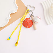 Baseball Keychain-Yellow