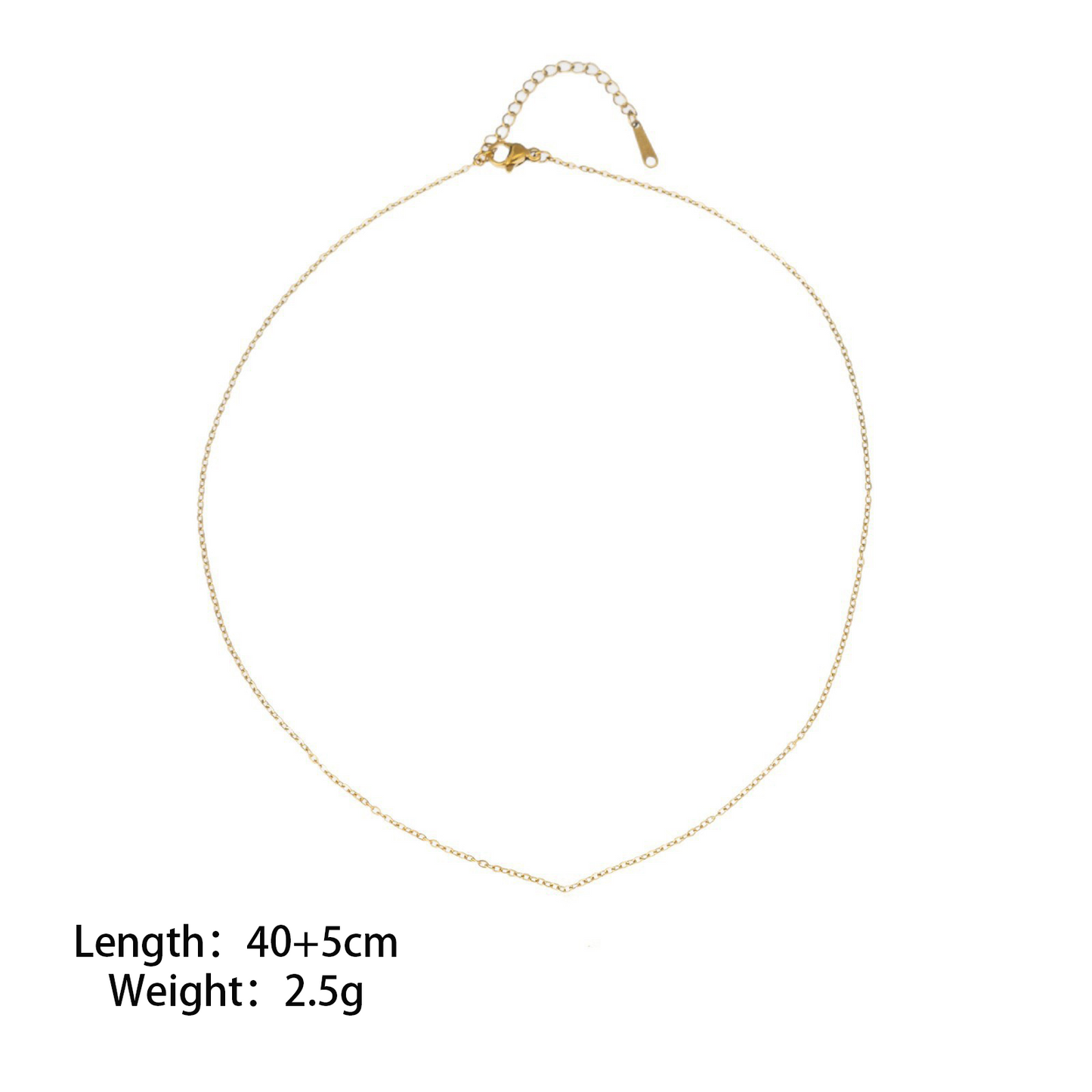 Quadrilateral Pendant Unisex Jewelry In 304 Stainless Steel With 18K Gold Plated PVD Coating And Artificial Crystal