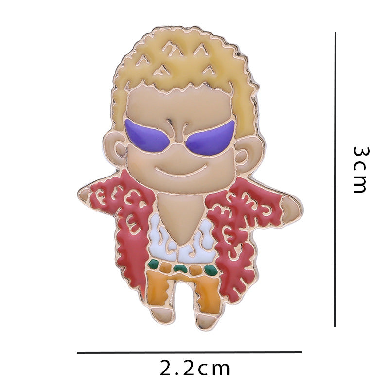 AJ Sneakers Metal Badge Trendy Gift Collaboration Badge Bag Decoration Geometric Alloy Badge
