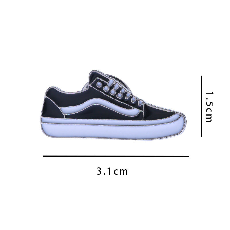 AJ Sneakers Metal Badge Trendy Gift Collaboration Badge Bag Decoration Geometric Alloy Badge