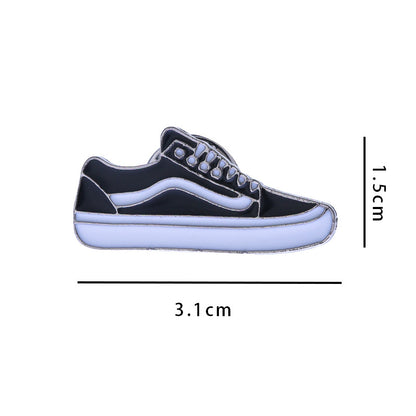 AJ Sneakers Metal Badge Trendy Gift Collaboration Badge Bag Decoration Geometric Alloy Badge