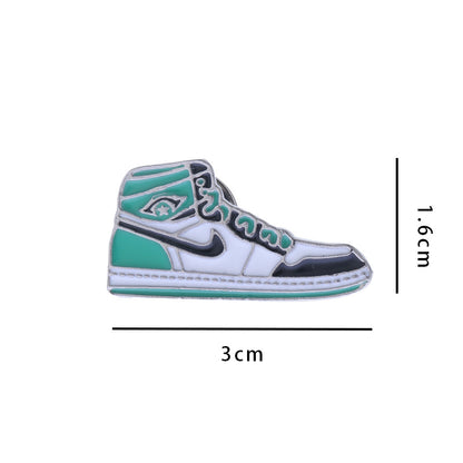 AJ Sneakers Metal Badge Trendy Gift Collaboration Badge Bag Decoration Geometric Alloy Badge