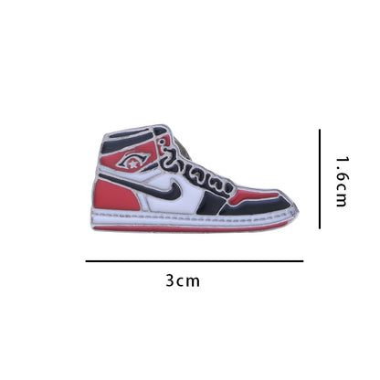 AJ Sneakers Metal Badge Trendy Gift Collaboration Badge Bag Decoration Geometric Alloy Badge
