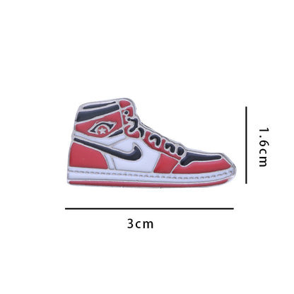 AJ Sneakers Metal Badge Trendy Gift Collaboration Badge Bag Decoration Geometric Alloy Badge
