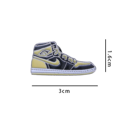AJ Sneakers Metal Badge Trendy Gift Collaboration Badge Bag Decoration Geometric Alloy Badge