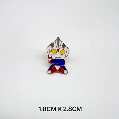 Metal Dumpling Salmon Sushi Tempura Rice Ball Badge Pin Clothing Bag Badge Alloy Brooch