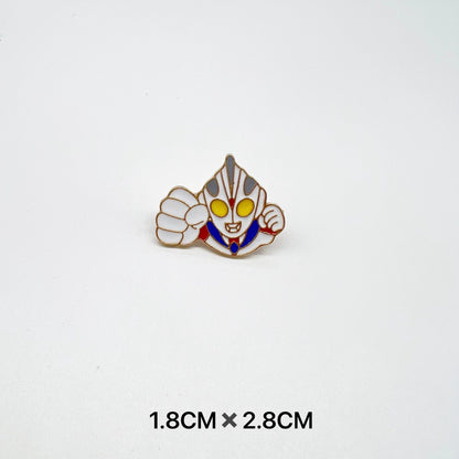 Metal Dumpling Salmon Sushi Tempura Rice Ball Badge Pin Clothing Bag Badge Alloy Brooch