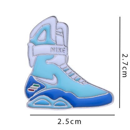 AJ Sneakers Metal Badge Trendy Gift Collaboration Badge Bag Decoration Geometric Alloy Badge