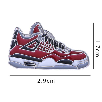 AJ Sneakers Metal Badge Trendy Gift Collaboration Badge Bag Decoration Geometric Alloy Badge