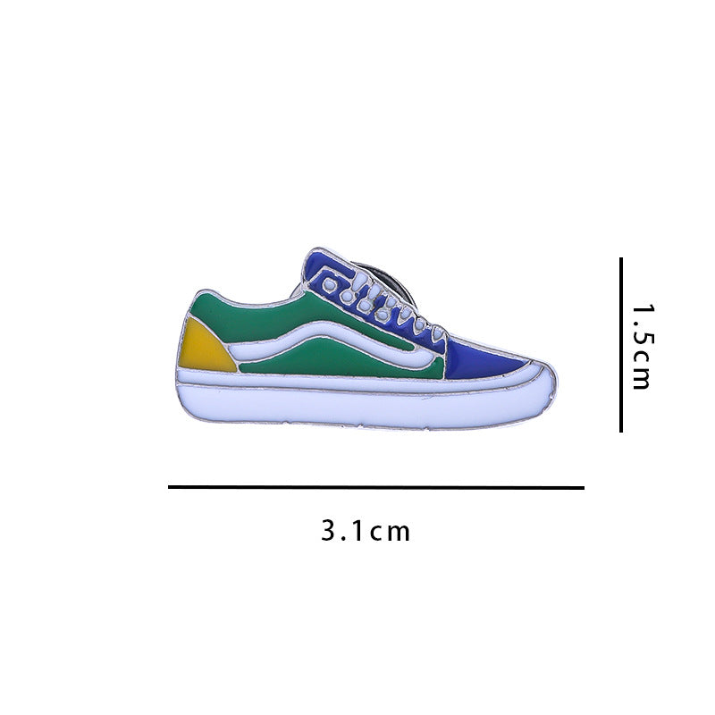 AJ Sneakers Metal Badge Trendy Gift Collaboration Badge Bag Decoration Geometric Alloy Badge