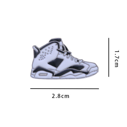 AJ Sneakers Metal Badge Trendy Gift Collaboration Badge Bag Decoration Geometric Alloy Badge