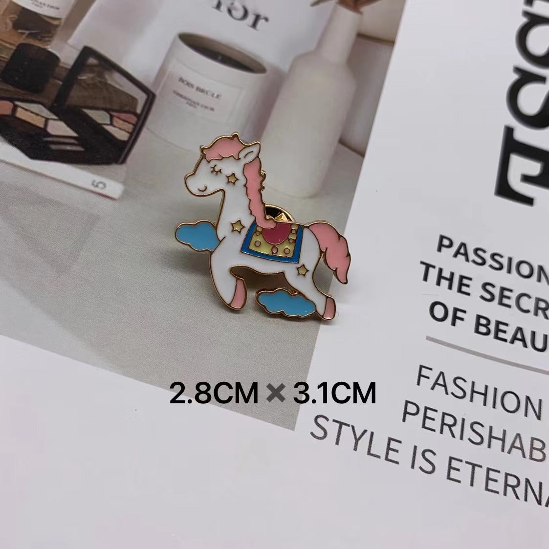Metal Dumpling Salmon Sushi Tempura Rice Ball Badge Pin Clothing Bag Badge Alloy Brooch