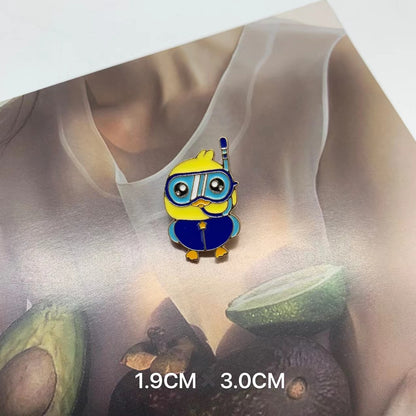 Metal Dumpling Salmon Sushi Tempura Rice Ball Badge Pin Clothing Bag Badge Alloy Brooch