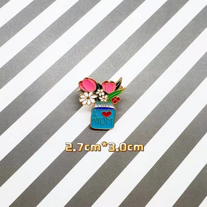 Metal Dumpling Salmon Sushi Tempura Rice Ball Badge Pin Clothing Bag Badge Alloy Brooch