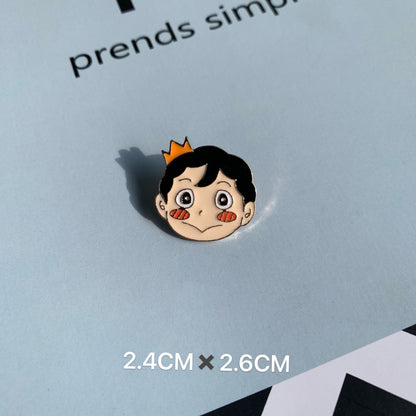 Metal Dumpling Salmon Sushi Tempura Rice Ball Badge Pin Clothing Bag Badge Alloy Brooch