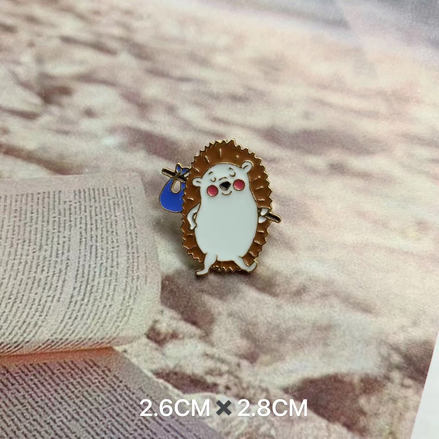 Metal Dumpling Salmon Sushi Tempura Rice Ball Badge Pin Clothing Bag Badge Alloy Brooch