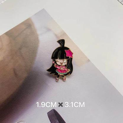 Metal Dumpling Salmon Sushi Tempura Rice Ball Badge Pin Clothing Bag Badge Alloy Brooch