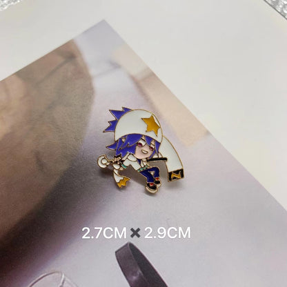 Metal Dumpling Salmon Sushi Tempura Rice Ball Badge Pin Clothing Bag Badge Alloy Brooch