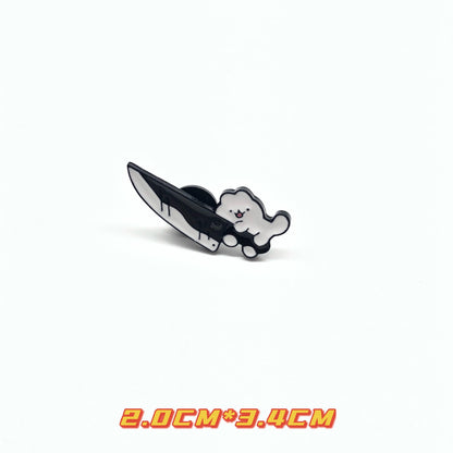 AJ Sneakers Metal Badge Trendy Gift Collaboration Badge Bag Decoration Geometric Alloy Badge