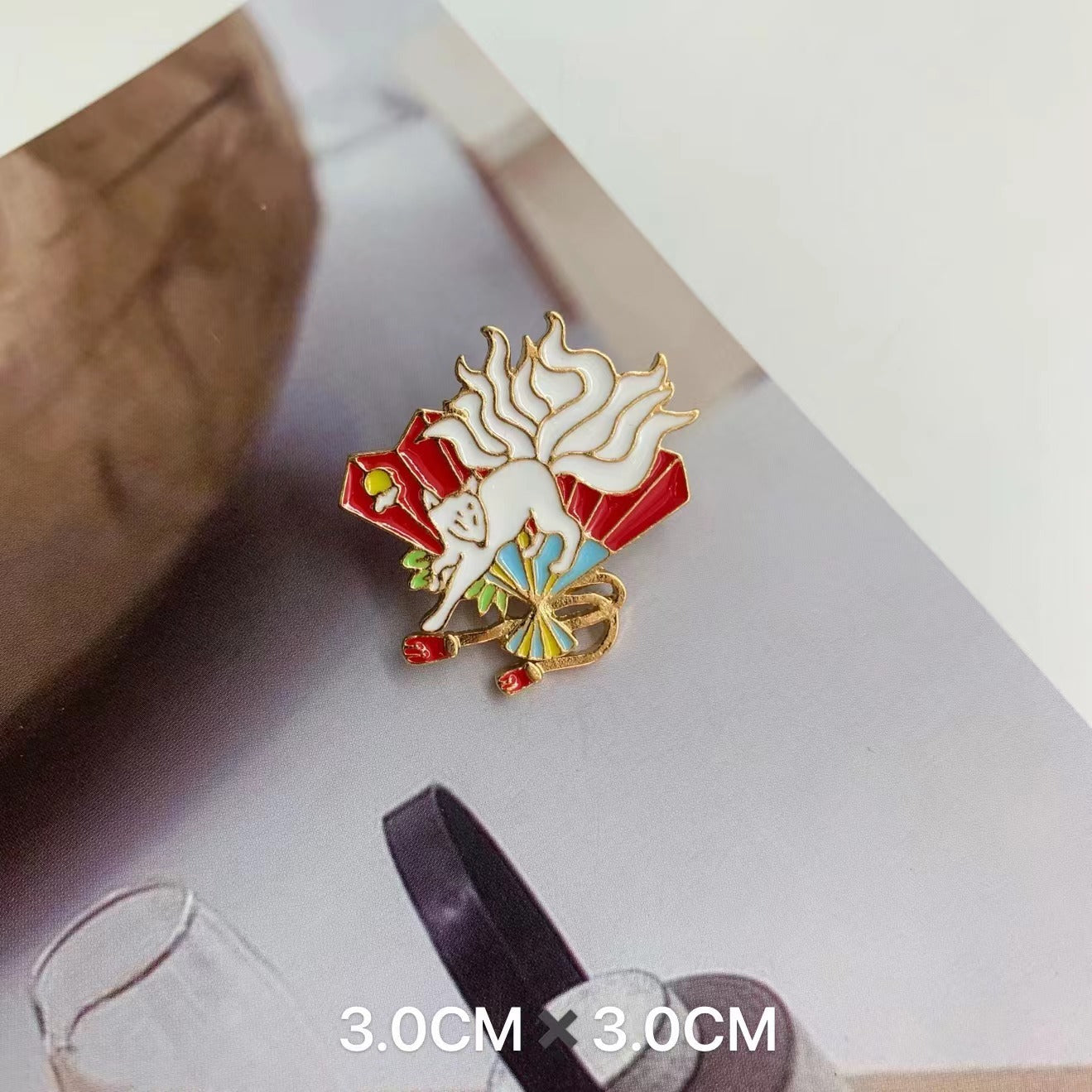 Metal Dumpling Salmon Sushi Tempura Rice Ball Badge Pin Clothing Bag Badge Alloy Brooch