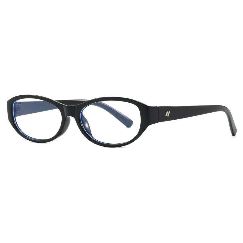 Vintage Oval Frame Blue Light Blocking Glasses Non-Prescription Lenses Multi-Functional Optical Frame For Men And Women Daily Wear