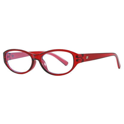 Vintage Oval Frame Blue Light Blocking Glasses Non-Prescription Lenses Multi-Functional Optical Frame For Men And Women Daily Wear