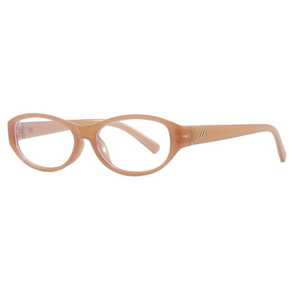 Vintage Oval Frame Blue Light Blocking Glasses Non-Prescription Lenses Multi-Functional Optical Frame For Men And Women Daily Wear