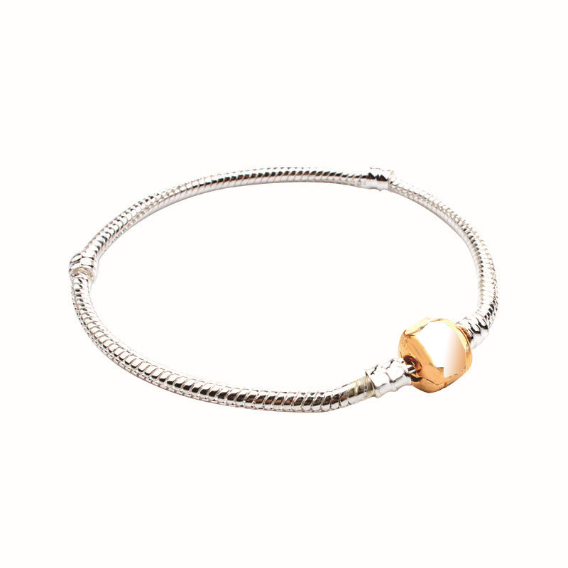 Original Design Crown Alloy Chain Featuring Electroplated Craftsmanship With Silver Beaded Chain Jewelry Accessories