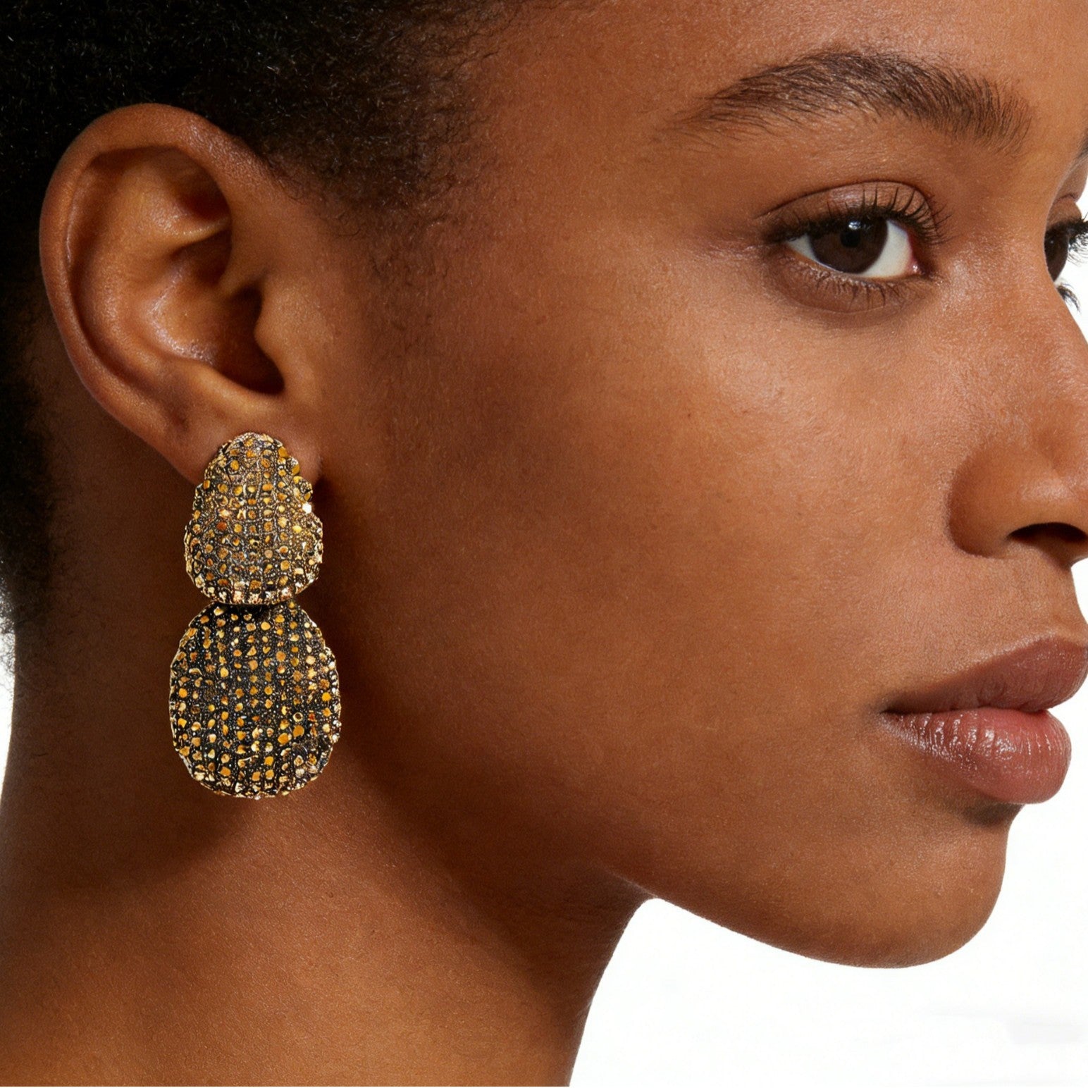 Full Diamond Women's Geometric Sensual Party Diamond Inlaid Earrings Alloy Jewelry