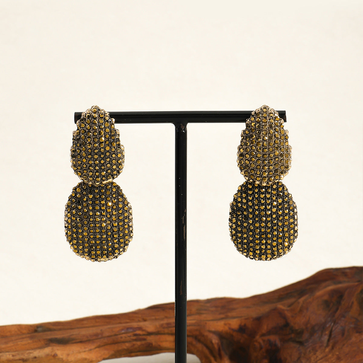 Full Diamond Women's Geometric Sensual Party Diamond Inlaid Earrings Alloy Jewelry