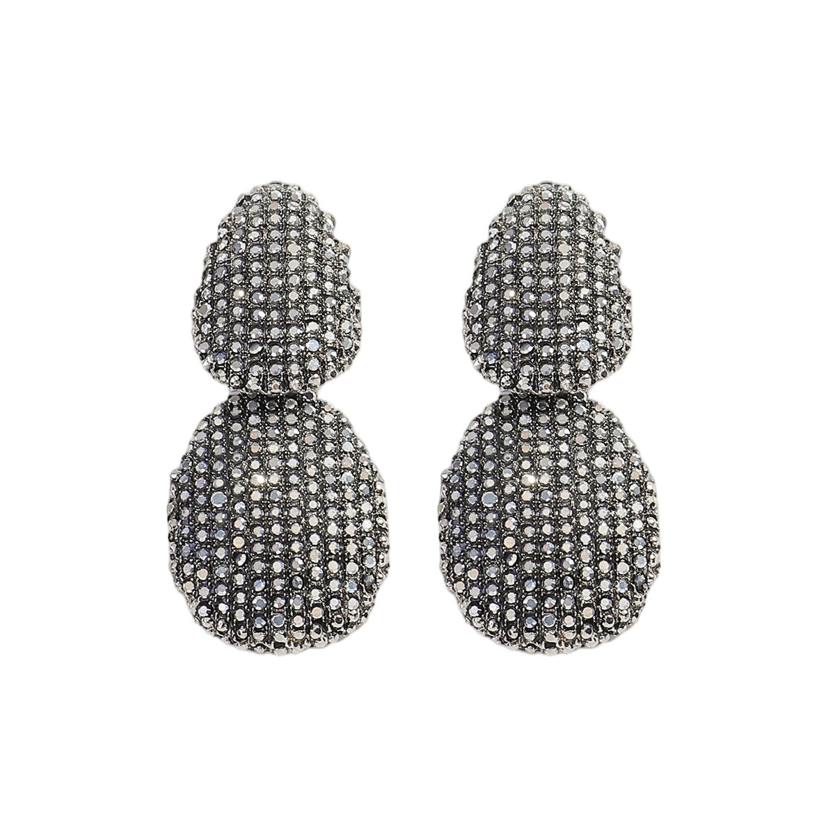 Full Diamond Women's Geometric Sensual Party Diamond Inlaid Earrings Alloy Jewelry