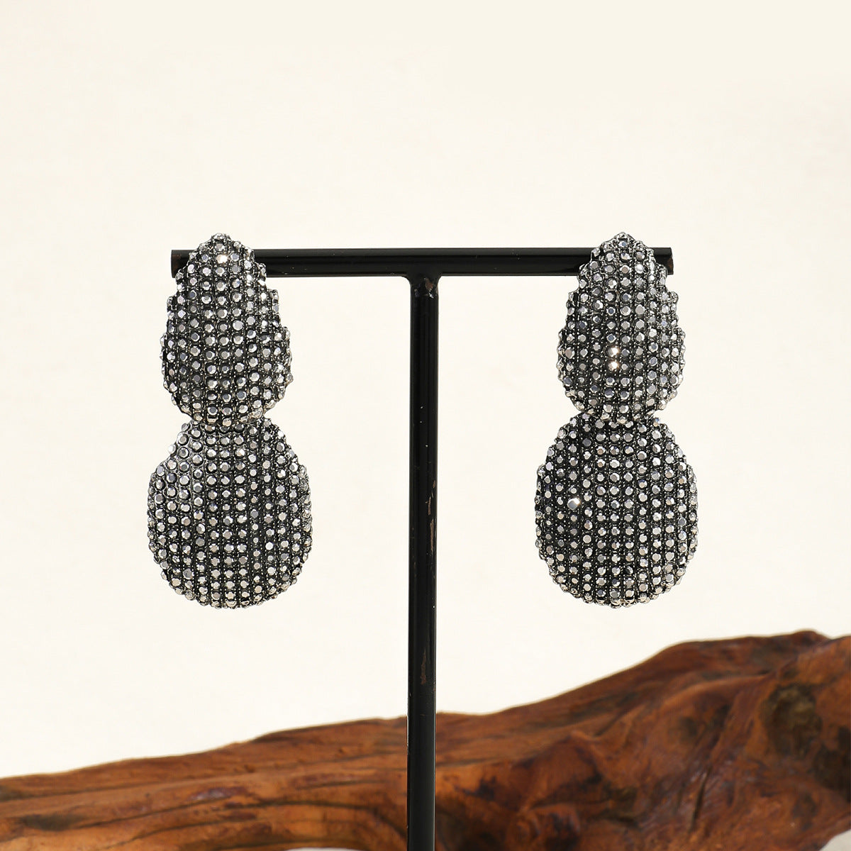 Full Diamond Women's Geometric Sensual Party Diamond Inlaid Earrings Alloy Jewelry