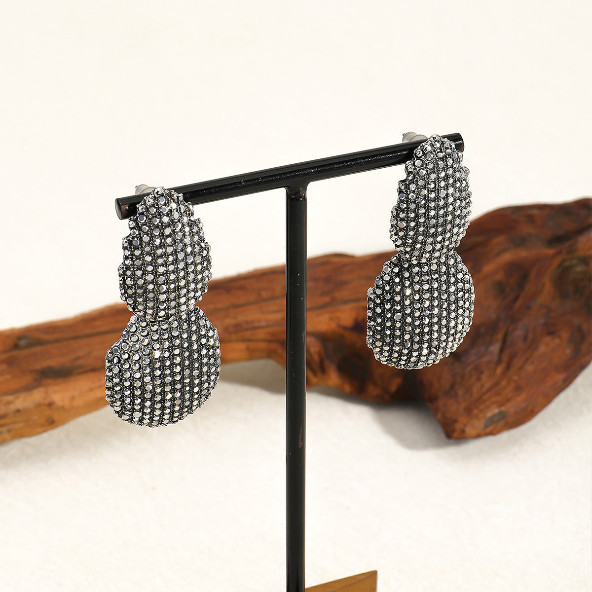 Full Diamond Women's Geometric Sensual Party Diamond Inlaid Earrings Alloy Jewelry