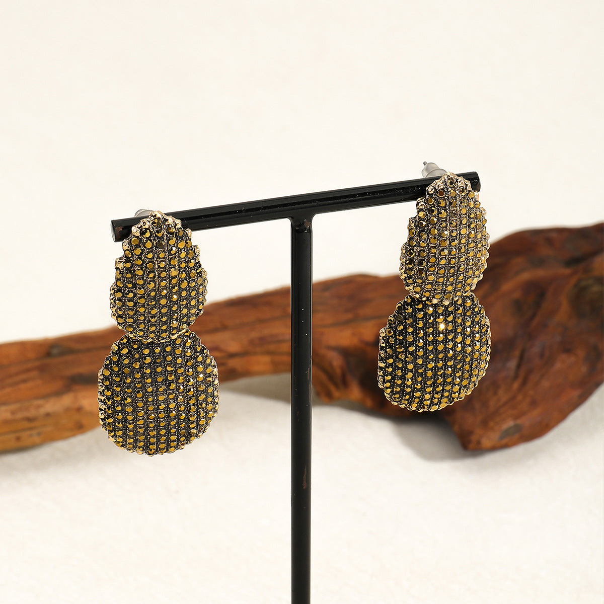 Full Diamond Women's Geometric Sensual Party Diamond Inlaid Earrings Alloy Jewelry