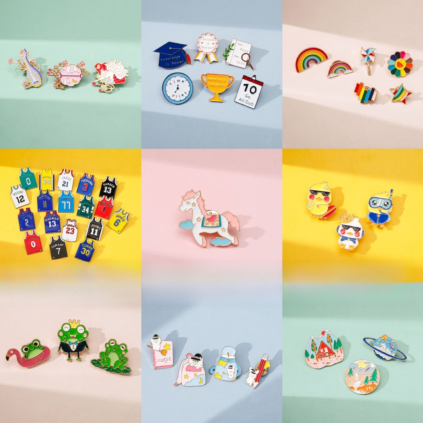 Metal Dumpling Salmon Sushi Tempura Rice Ball Badge Pin Clothing Bag Badge Alloy Brooch