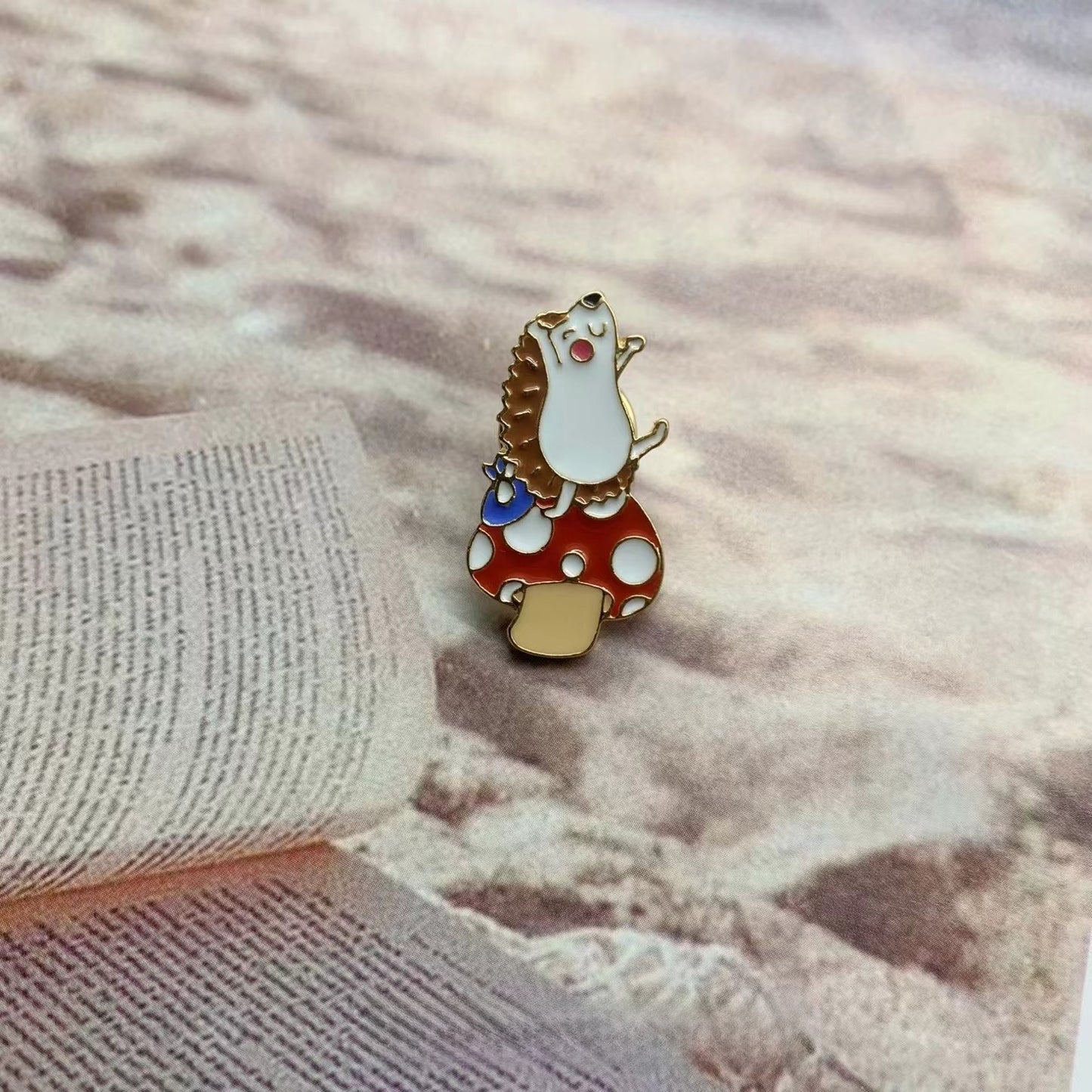 Metal Dumpling Salmon Sushi Tempura Rice Ball Badge Pin Clothing Bag Badge Alloy Brooch