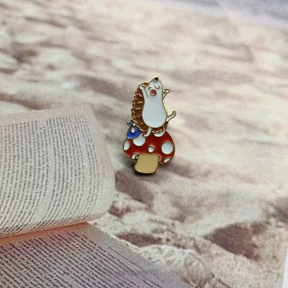 Metal Dumpling Salmon Sushi Tempura Rice Ball Badge Pin Clothing Bag Badge Alloy Brooch